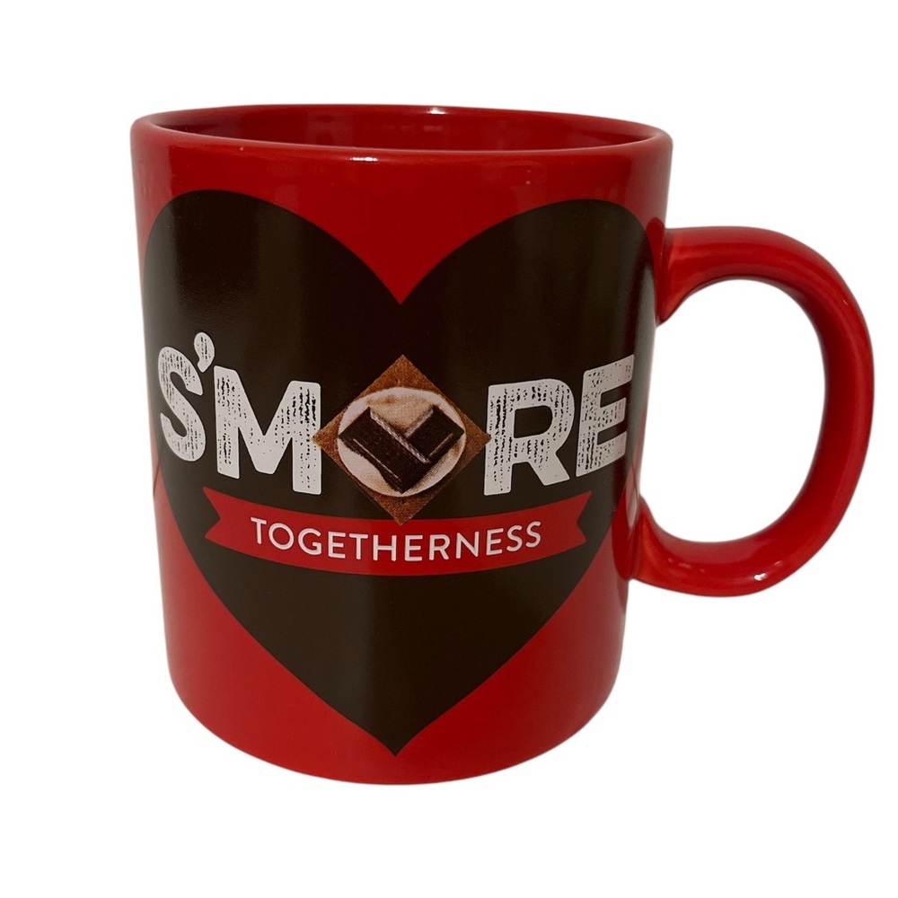 Vibrant Red and Black Heart Mug